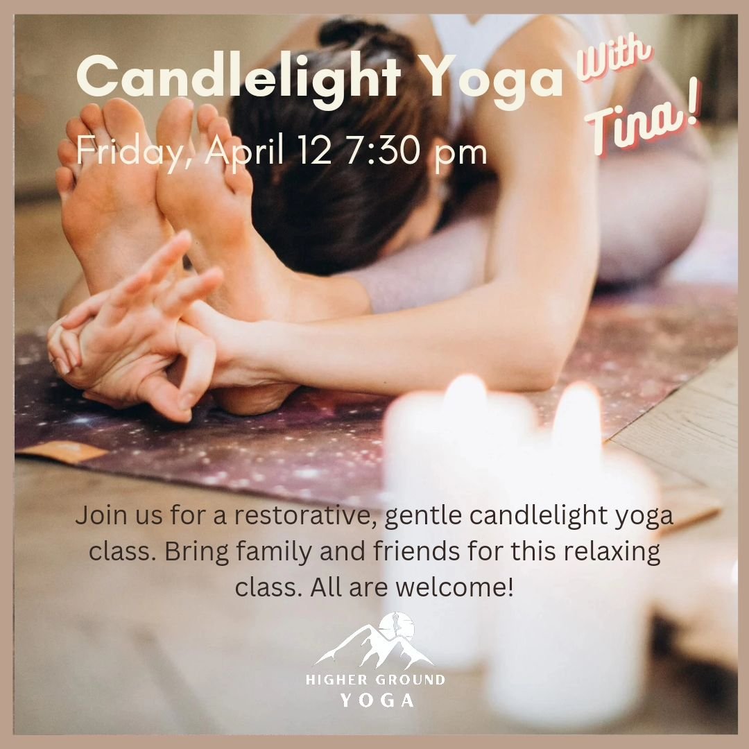 Join us for a restorative Candlelight Yoga class this Friday @ 730PM! 🕯
After Recovery Yoga, Tina will guide us through a gentle class to ease you into your night.🌜

Bring friends and family to this relaxing class or come by yourself! 🥰

Head to o