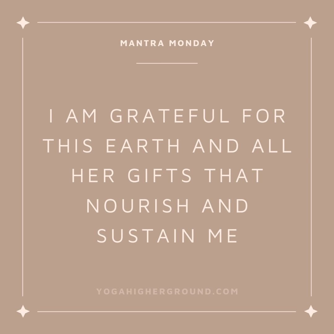 Good morning! #MantraMonday to start off the week, and with it being Earth day, that&rsquo;s our focus! So much gratitude for this beautiful planet we all call home💙 All the joy, beauty, and magic that this planet has to offer that nourish our souls