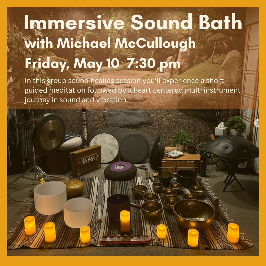 Come experience the amazing healing power of sound and join @mjmccullough528 from Healing Vibes 528 for an immersive sound journey.💫

In this group sound healing session, you will experience a short guided meditation followed by a heart centered mul