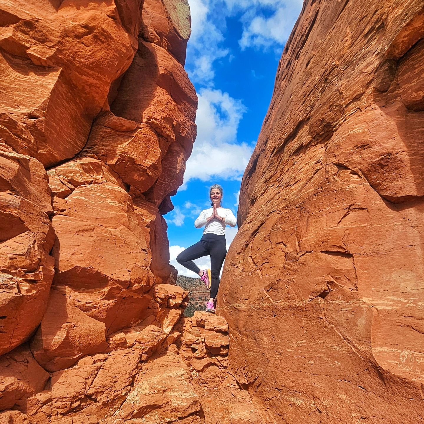 &quot;We don't use our body to get into a pose. We use the pose to get into our body&quot; - Bernie Clark

*Picture of Robyn in Sedona🌵*
Sedona, we miss you!🩷

✨️ Wednesday Classes: 
6am Kundalini with Steve
930am Slow Flow with Molly
530pm Slow Fl