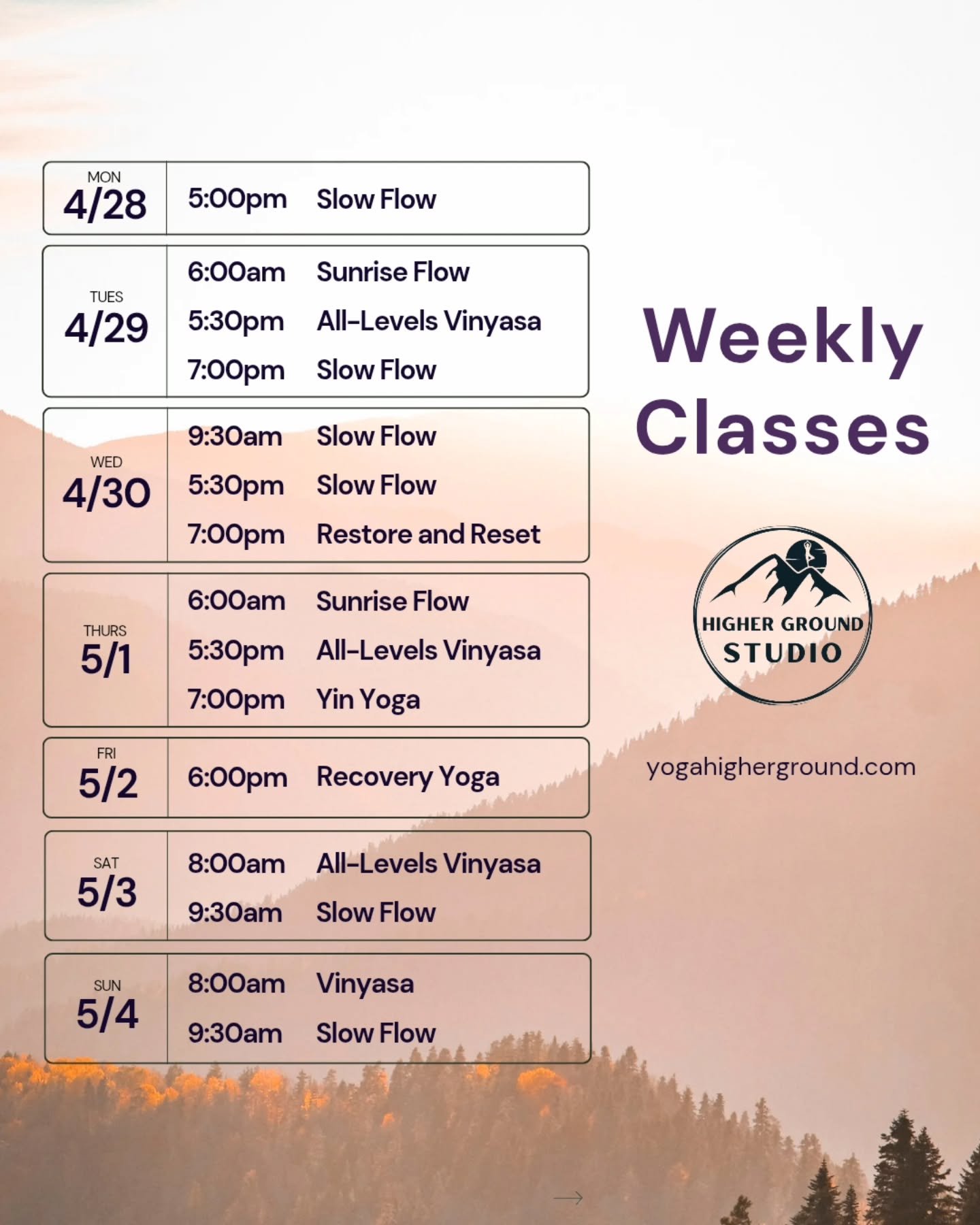 *Surprise* We're offering Yin Yoga through May!
Enjoy nourishing, supported holds that gently release tension and invite ease in both body and mind. Every Thursday @ 7pm with Blaire
Recovery Yoga & Speaker Event — Friday, May 9th!
6 PM: R