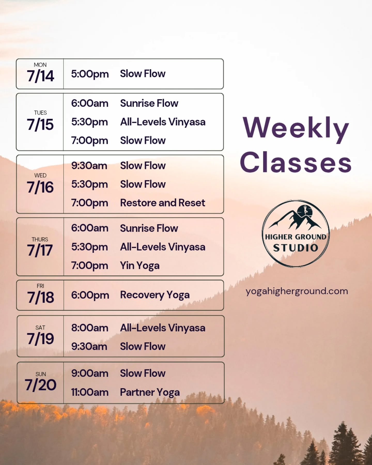 Schedule for this week!
Thursday Yin Yoga with Blaire @ 7pm
Sundays we currently offer 9am Slow Flow and we have Partner Yoga with Carolyn this Sunday! 👭
Come alone or bring a friend, relative, or companion to this beginner friendly and hands-on