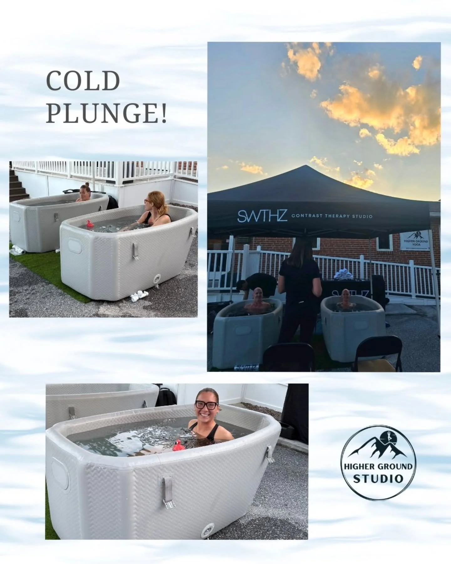 Last Friday, SweatHouz set up a cold plunge at the studio—it was such a fun experience! We love bringing unique opportunities like this to our community and hope to do more in the future. If this is something you’d like to see again, drop
