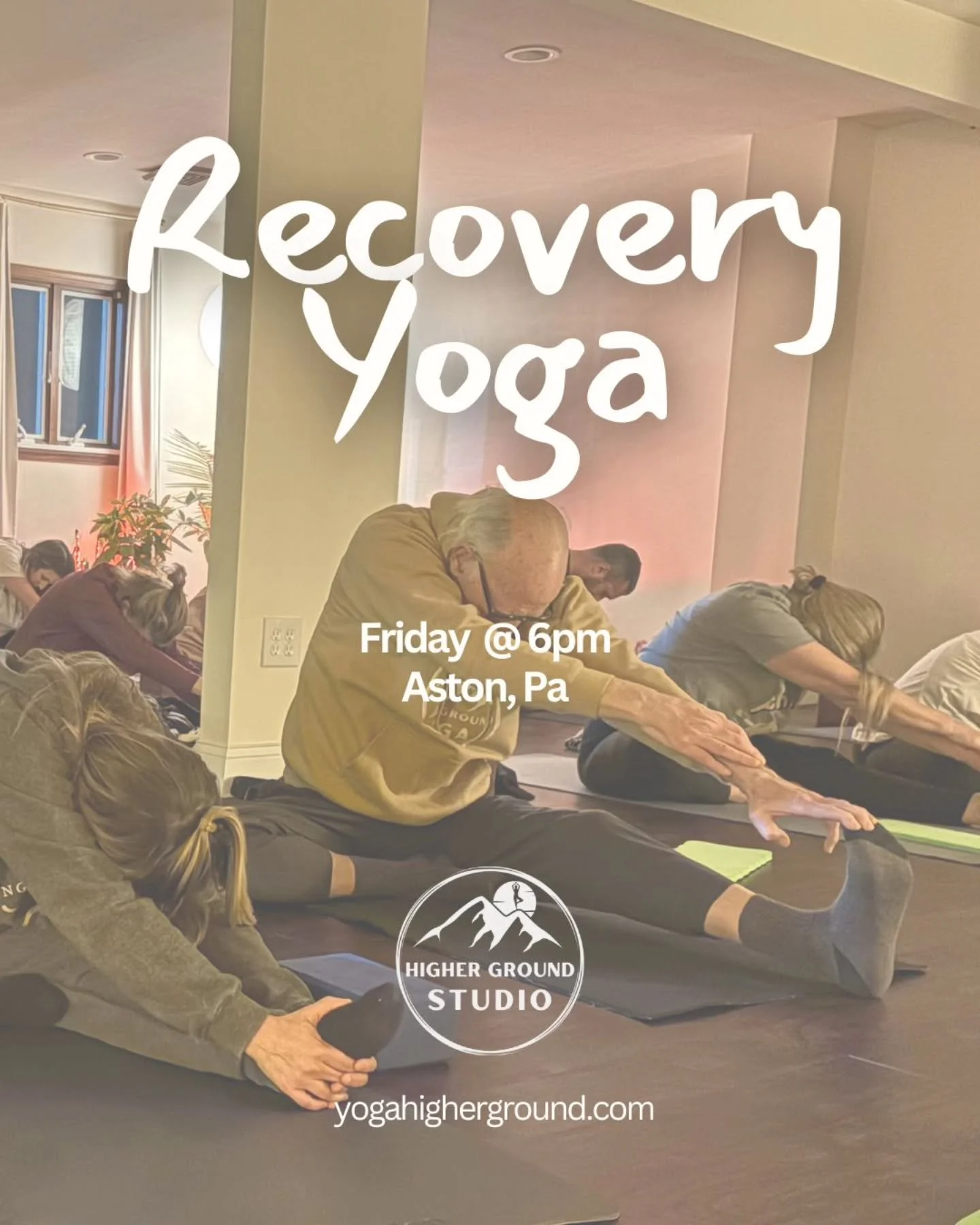 Recovery Yoga is a space to breathe, release, and reconnect.🌟

Open to anyone in or seeking recovery, every Friday evening we move gently, honoring what the body holds and creating space for what&rsquo;s next.

✨ All are welcome.

Classes for today?