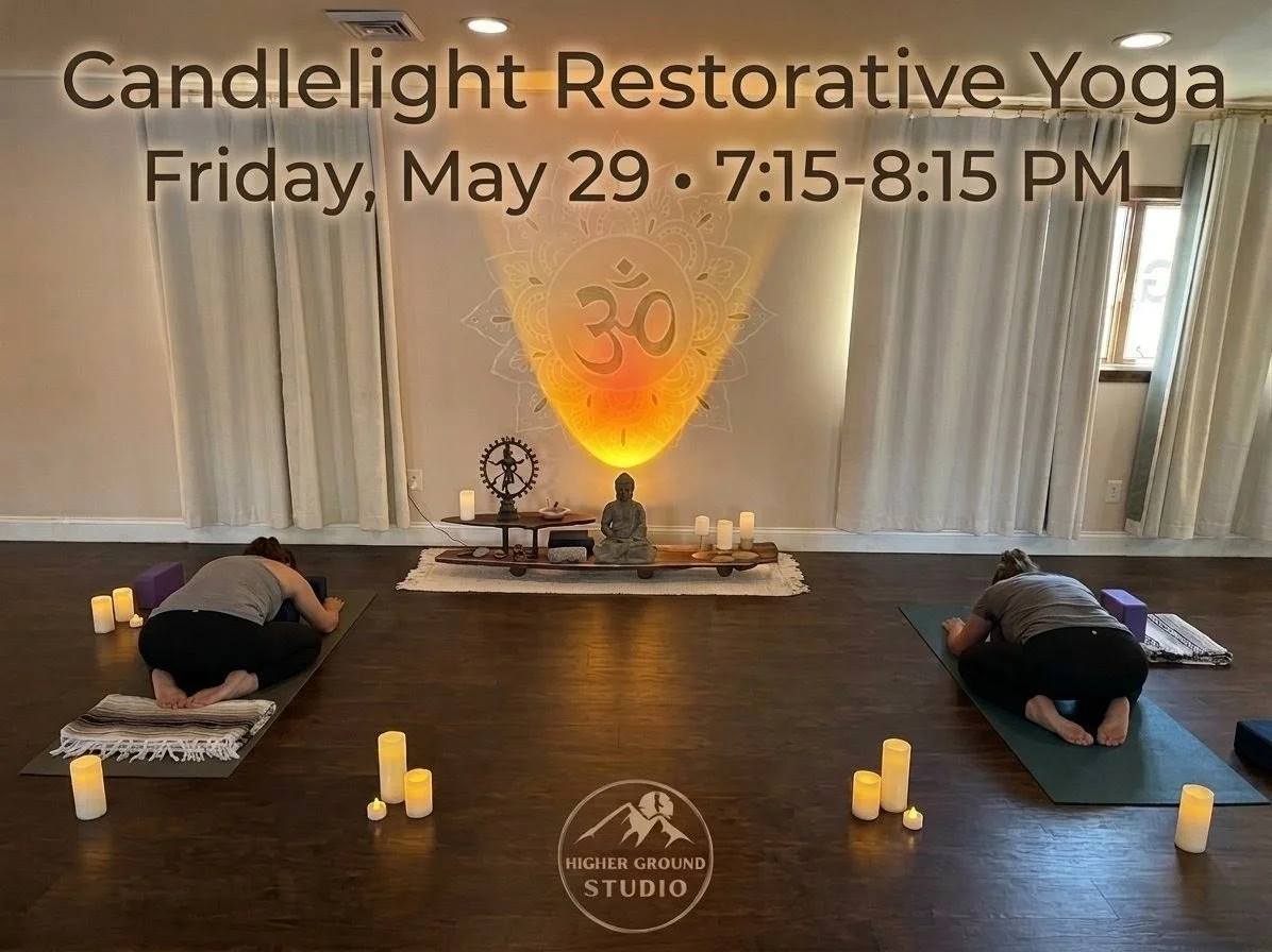 Join us for a gentle and relaxing candlelight restorative yoga class with Tina 🧘&zwj;♀️ Perfect for unwinding, releasing tension, and preparing the body and mind for deep rest.