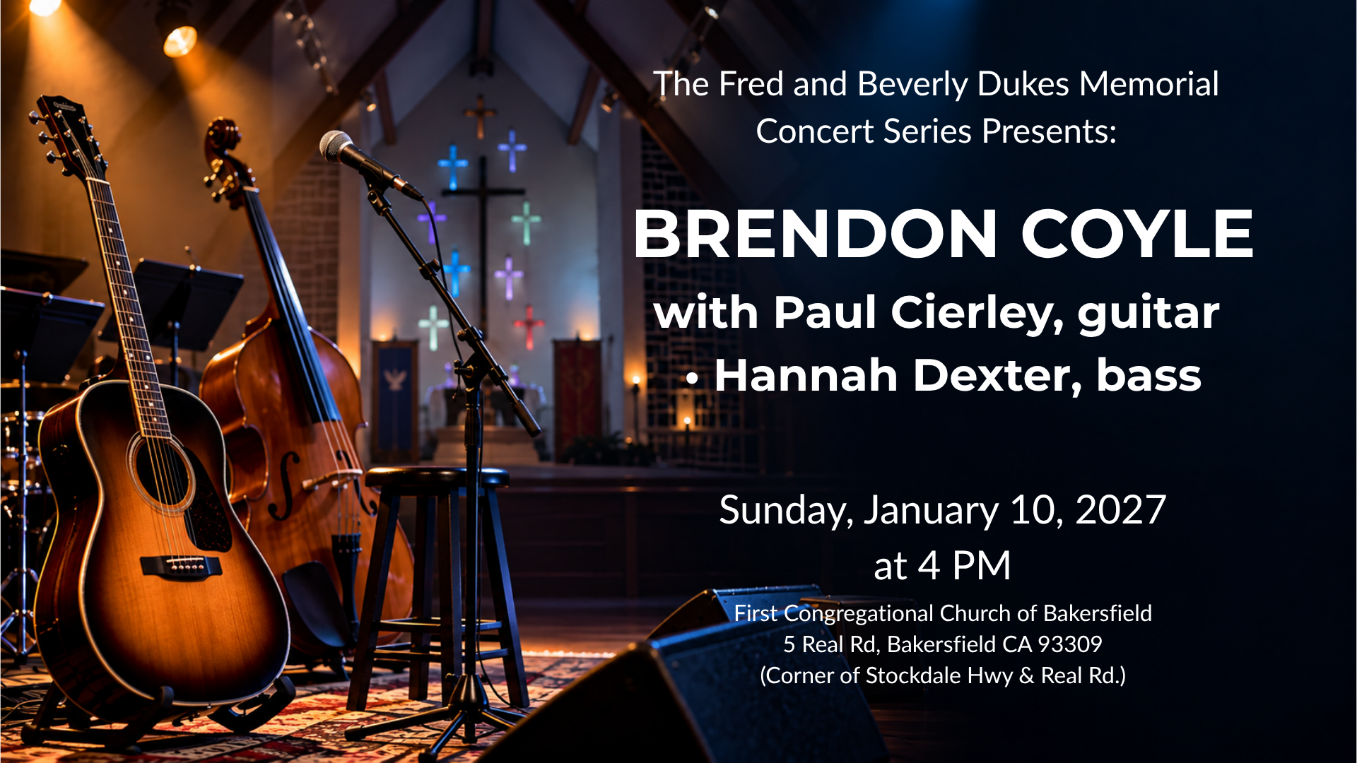 Free Live Concert: Brendon Coyle & Friends