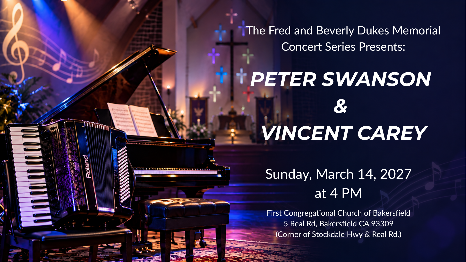Free Concert: Peter Swanson & Vincent Carey