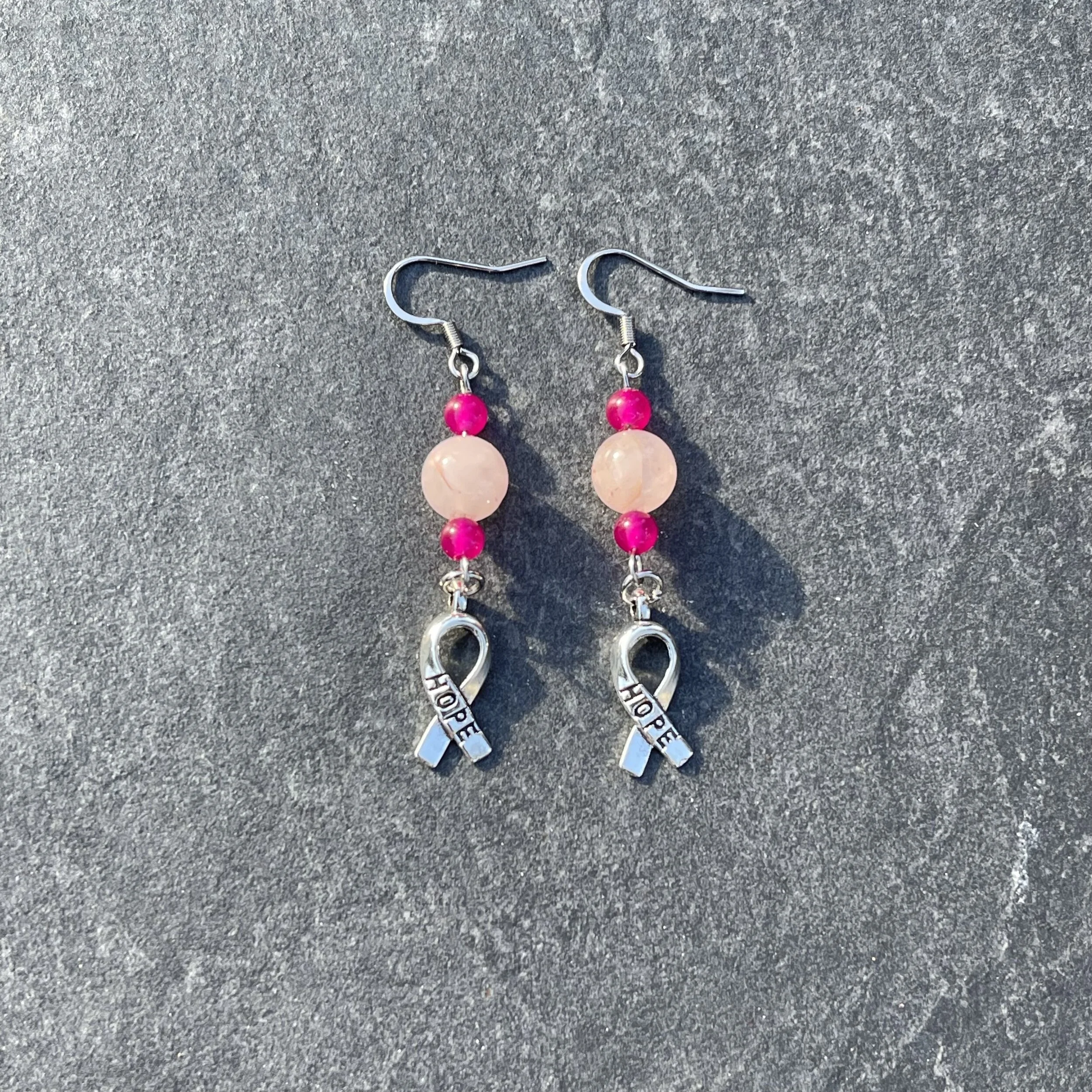 Earrings Bright Pink October
