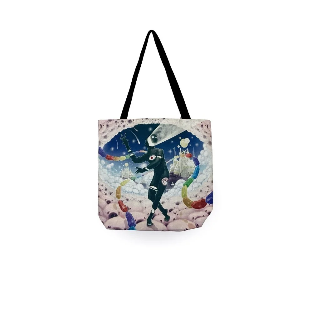 "interdimensional smugglers" tote bag