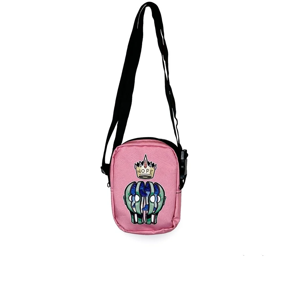 "nope king" crossbody bag - pink