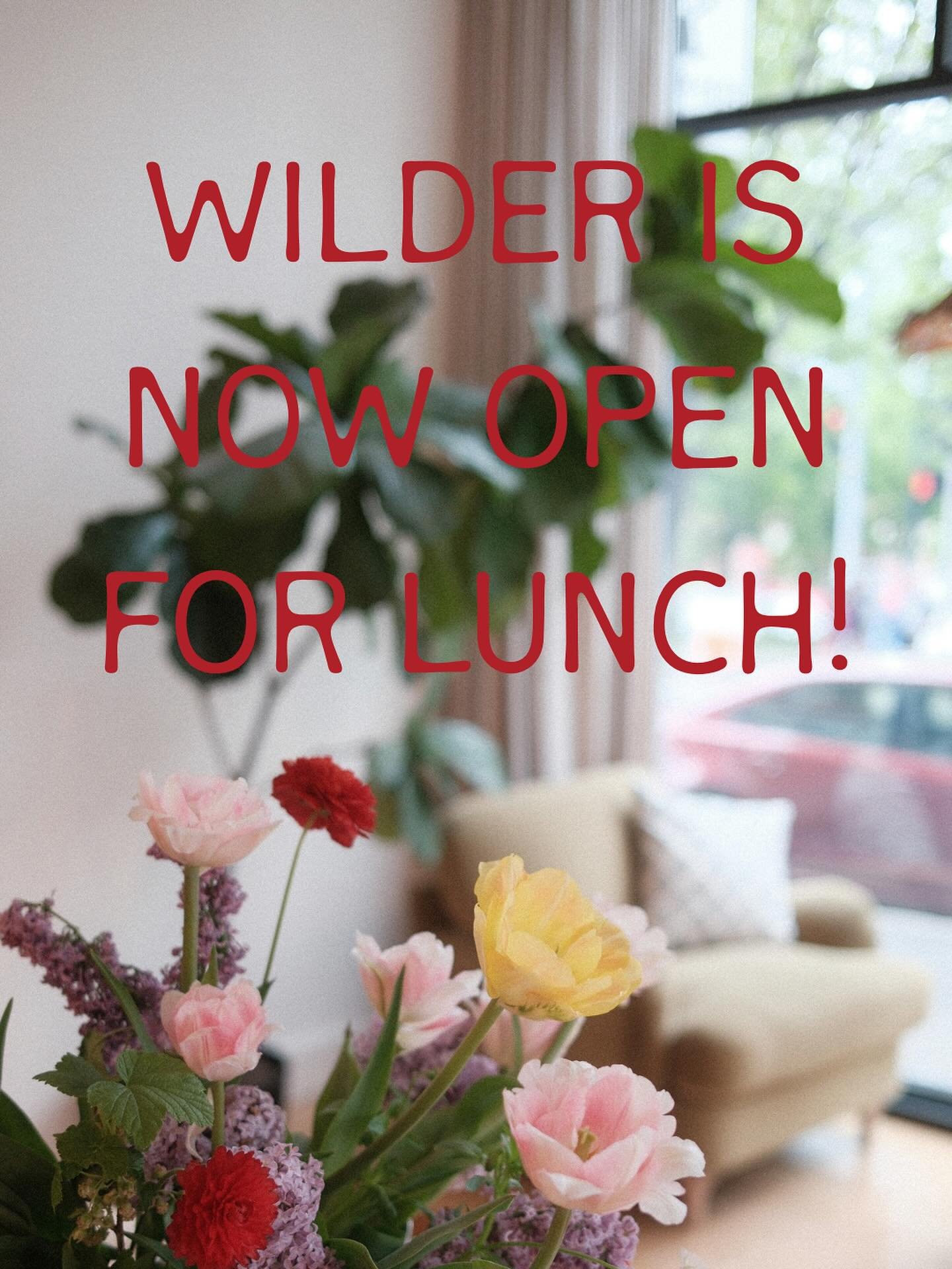 We&rsquo;re OPEN for lunch! 11:30 until 3 pm Monday to Friday. 

NEW MENU ADDITIONS ✨ come by for a Lambrusco Spritz &amp; snack! 

🍷 See ya soon
