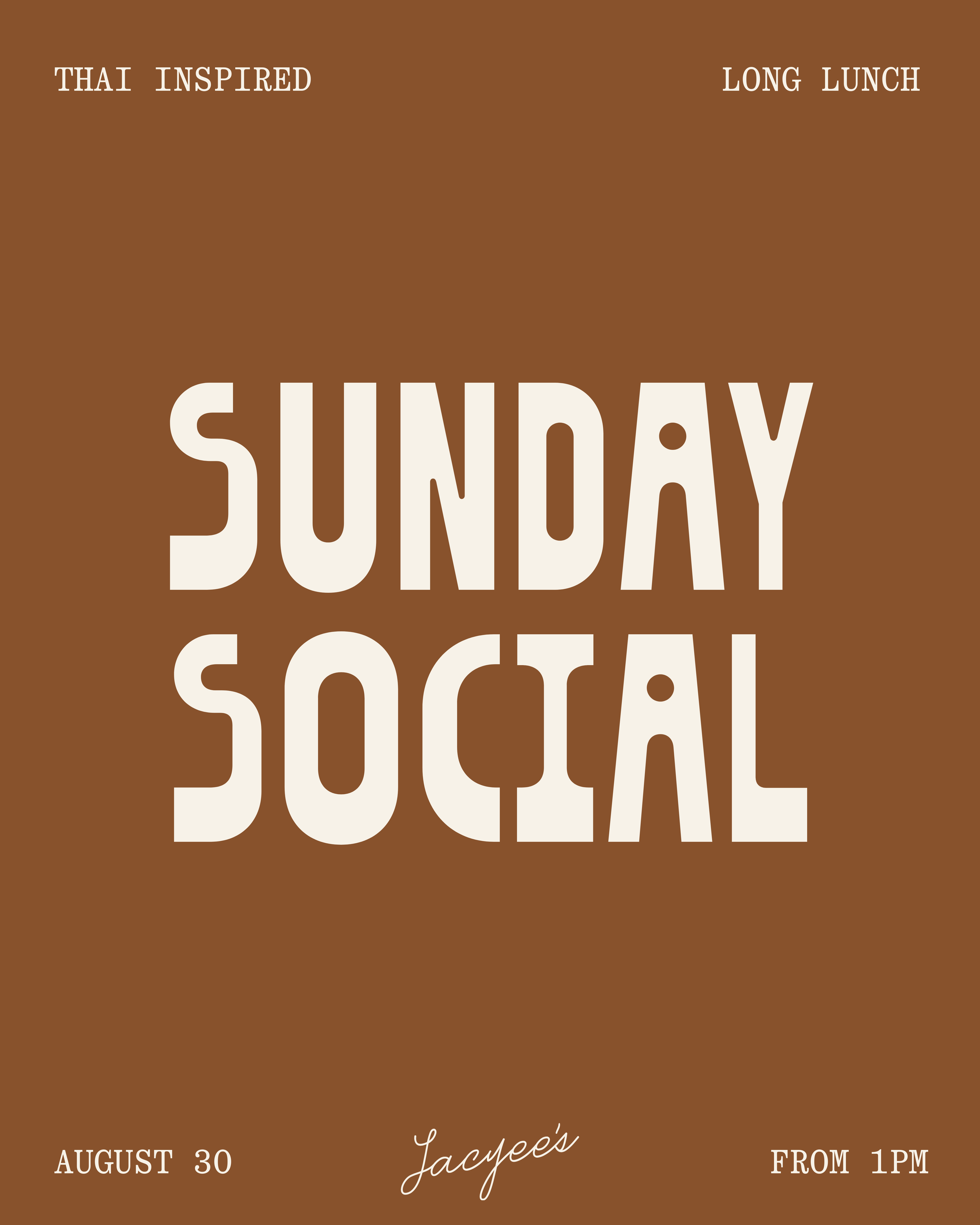 SUNDAY SOCIAL - THAI THEME
