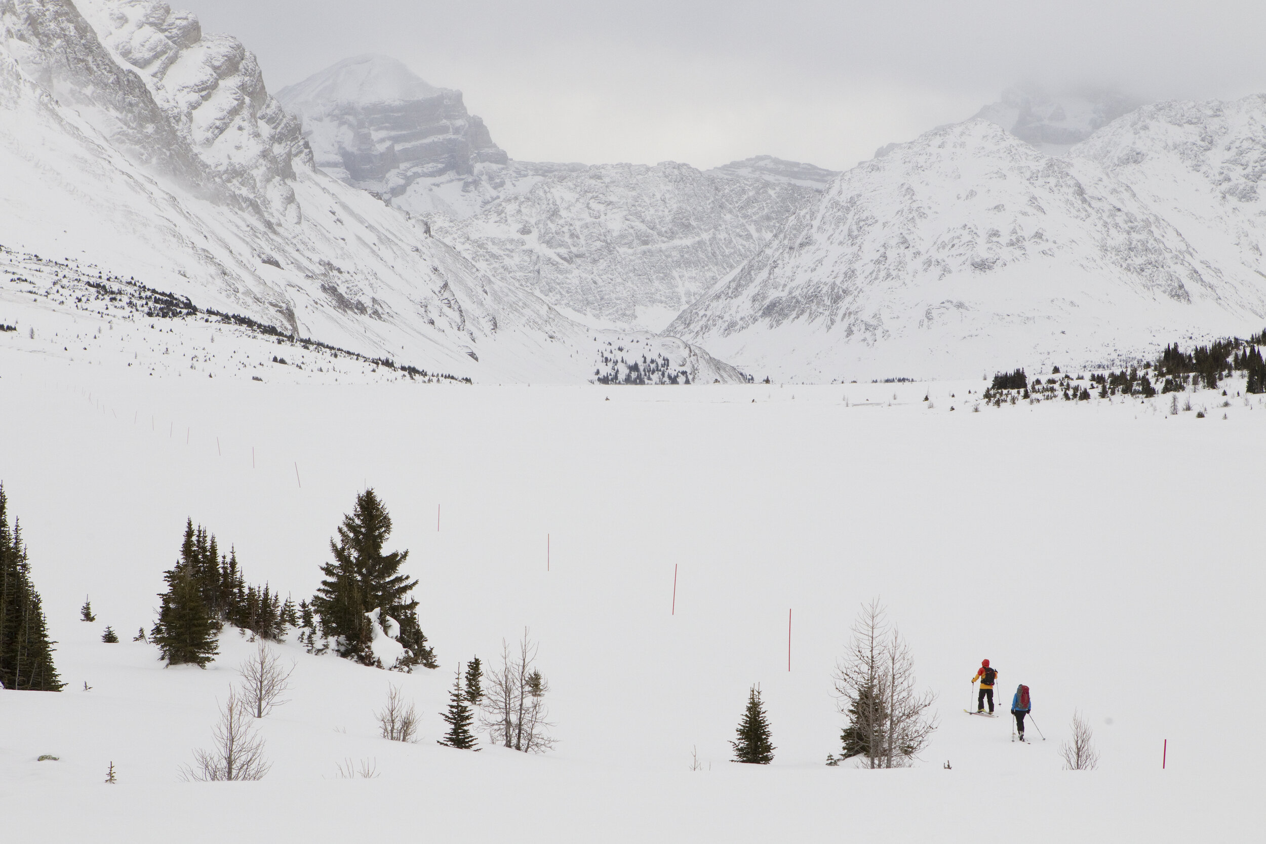  Dan and Meghan begin the journey across Ptarmigan Lake. Photo by Abbydell Photography. 