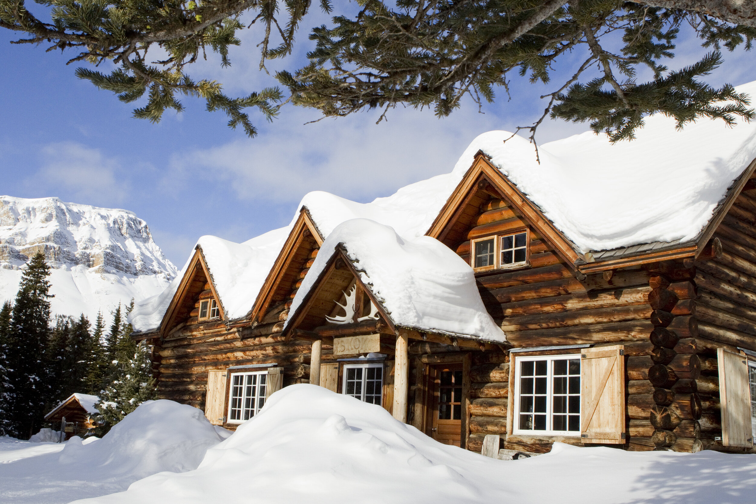  A welcome sight after the 11-kilometre ski in. Photo by Abbydell Photography. 