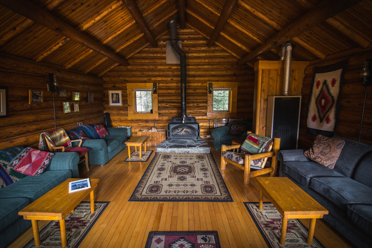 Interior of the old CP Cabin. Photo by Tyler Parker Photography. 