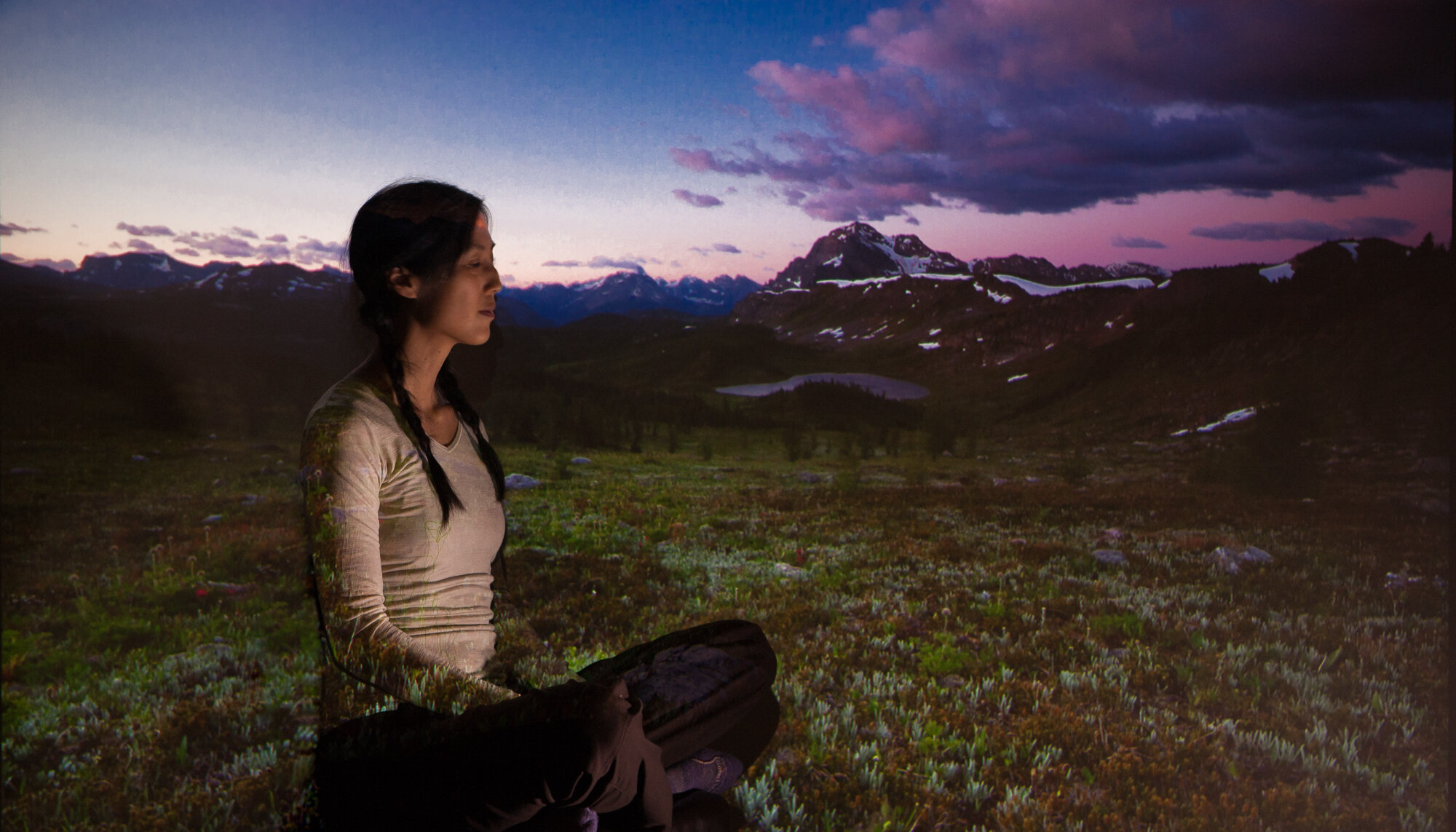  Projected photo by Joanne Liu. Healy Pass. 