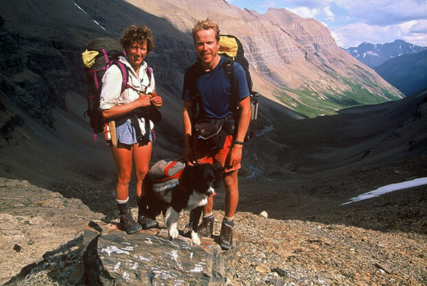  Karsten and Leanne in the Muskwa Kechika protected area complex of northern BC, 1999. Photo by Karsten Heuer. 
