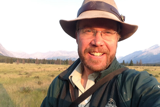  Karsten Heuer in the Panther River Valley where he’s working to reintroduce bison to Banff National Park, 2015. Photo by Karsten Heuer. 