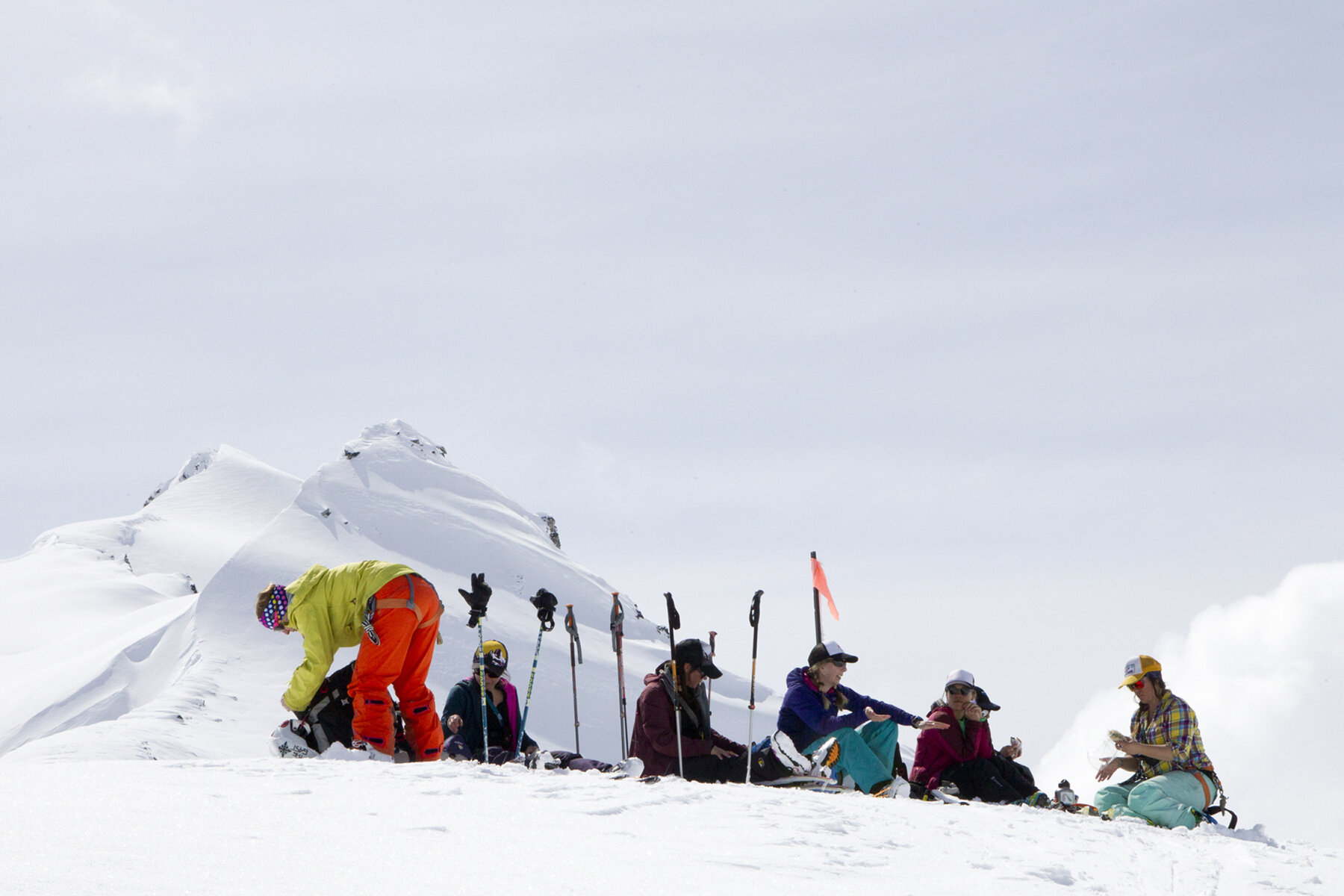  Check in frequently with your mates to see how everyone is doing. Address any concerns before hitting the trail again. Photo by Abby Dell Photography 