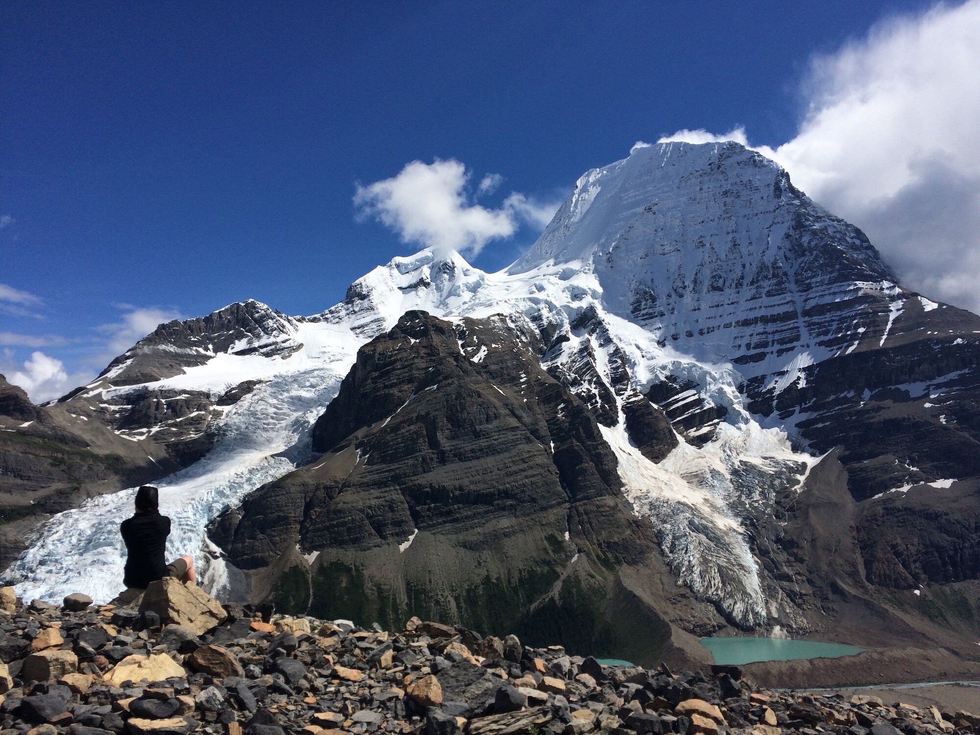  Mt. Robson from the Hargreaves Glacier area. Photo Meghan J. Ward. 