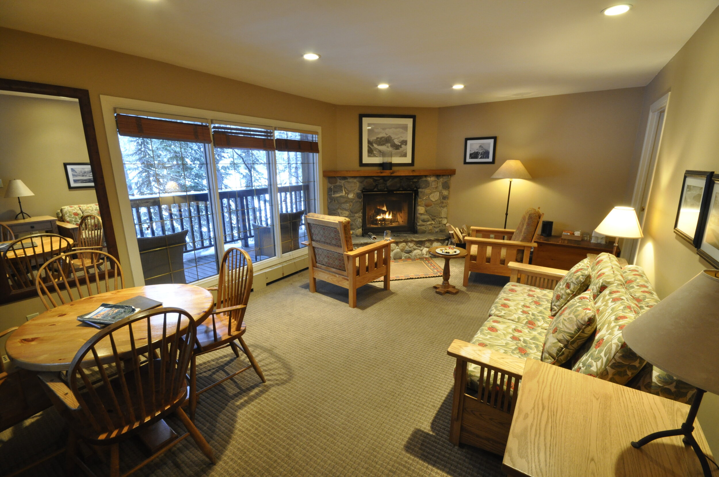  Room interior at Emerald Lake Lodge. Photo by Tera Swanson. 