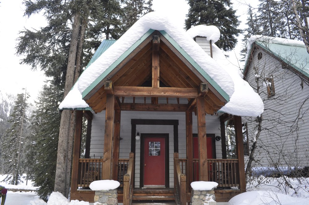  Entrance to one of the Emerald Lake Lodge cabins. Photo by Tera Swanson 