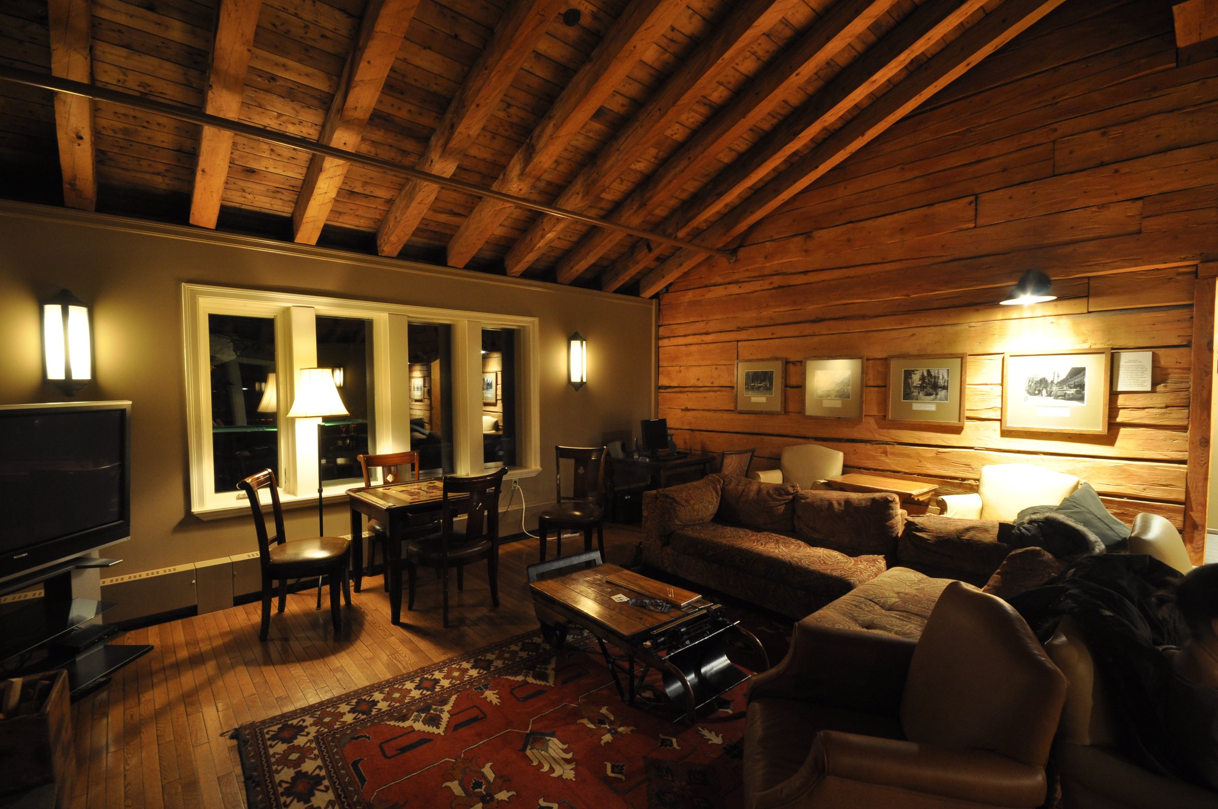  Upstairs interior at Emerald Lake Lodge. Photo by Tera Swanson 