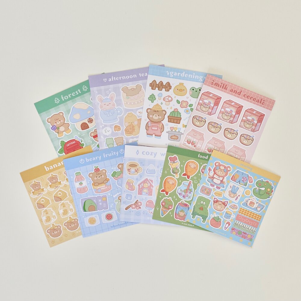 diary stickers — hoo's booth