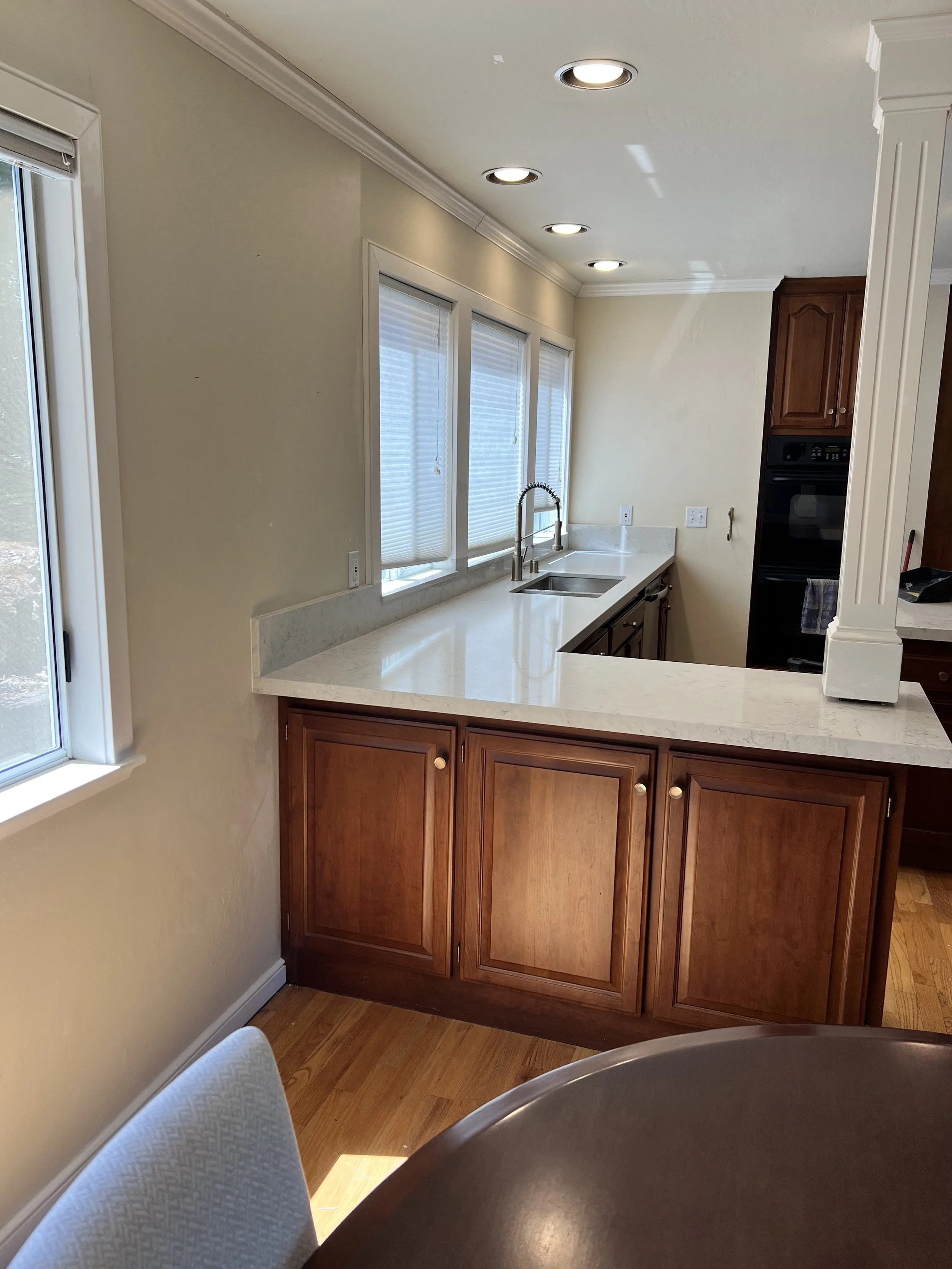 Fabricated & installed kitchen countertops