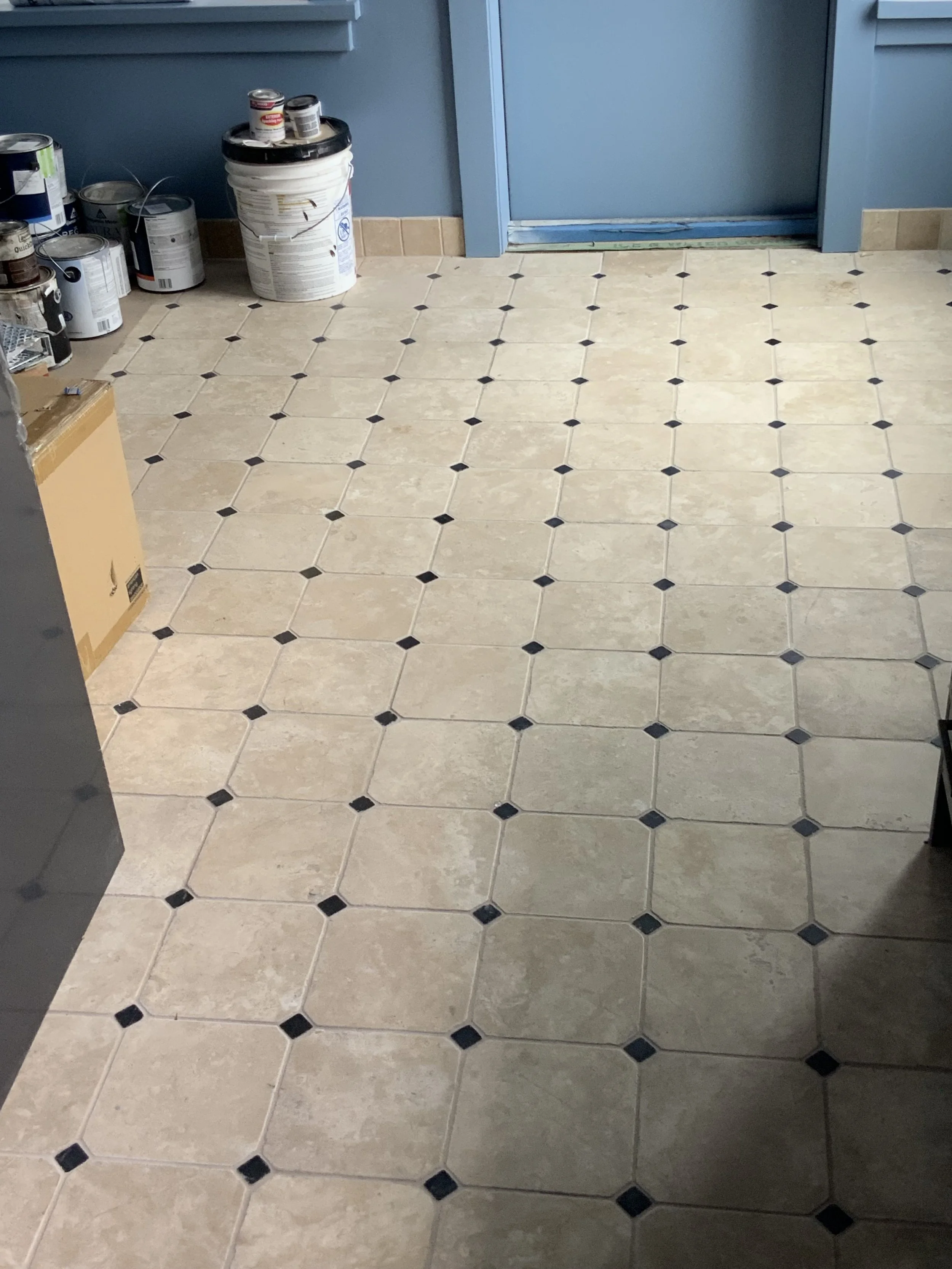 Tiled floor