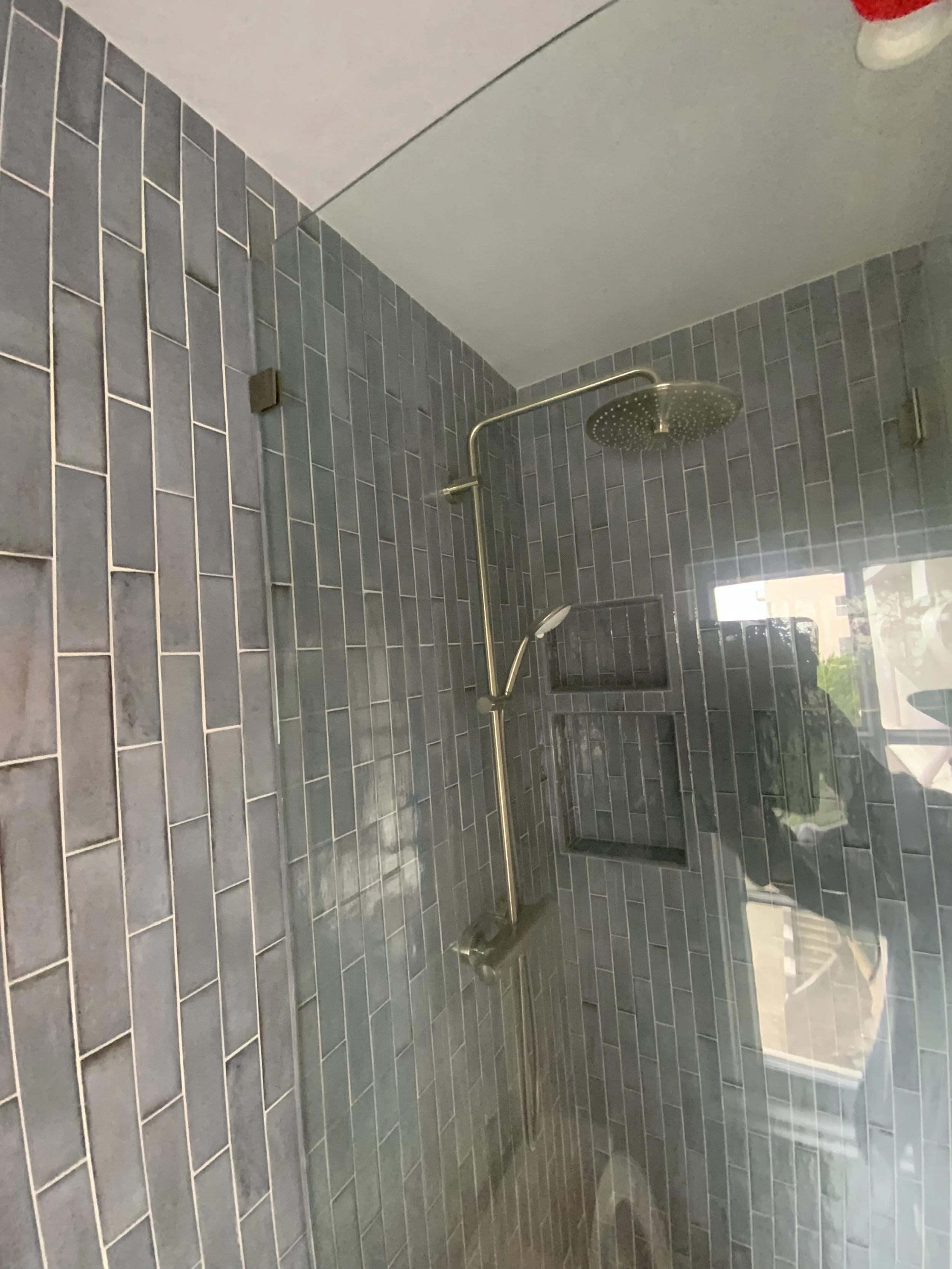 Tiled shower