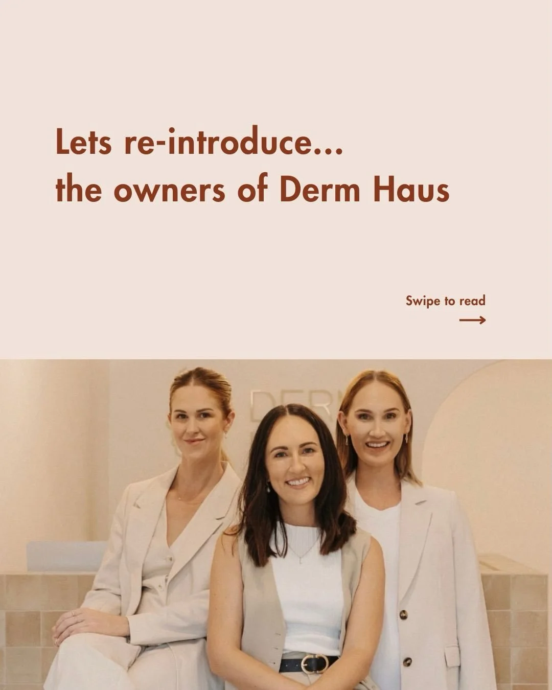 Incase you&rsquo;re new here, let&rsquo;s re-introduce the Derm Haus owners ✨

#brisbaneskinclinic #skinclinic