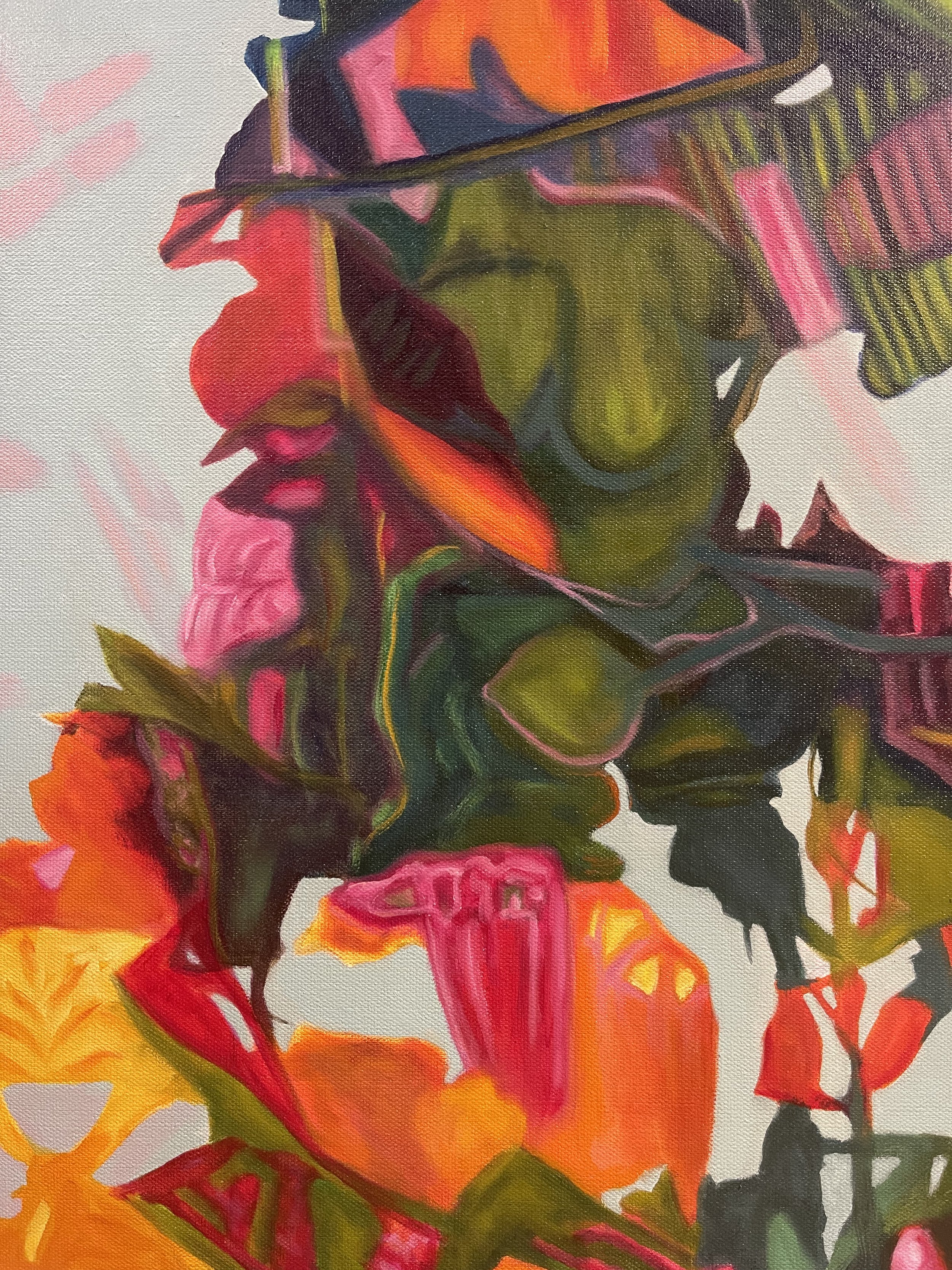 Detail shot of "The Flower With a Face"