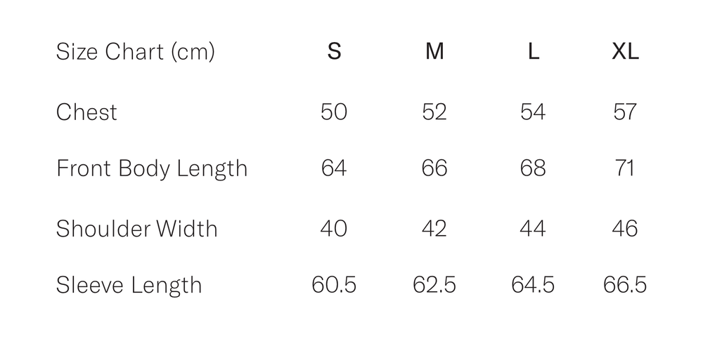 Haus Of Rami Size Chart