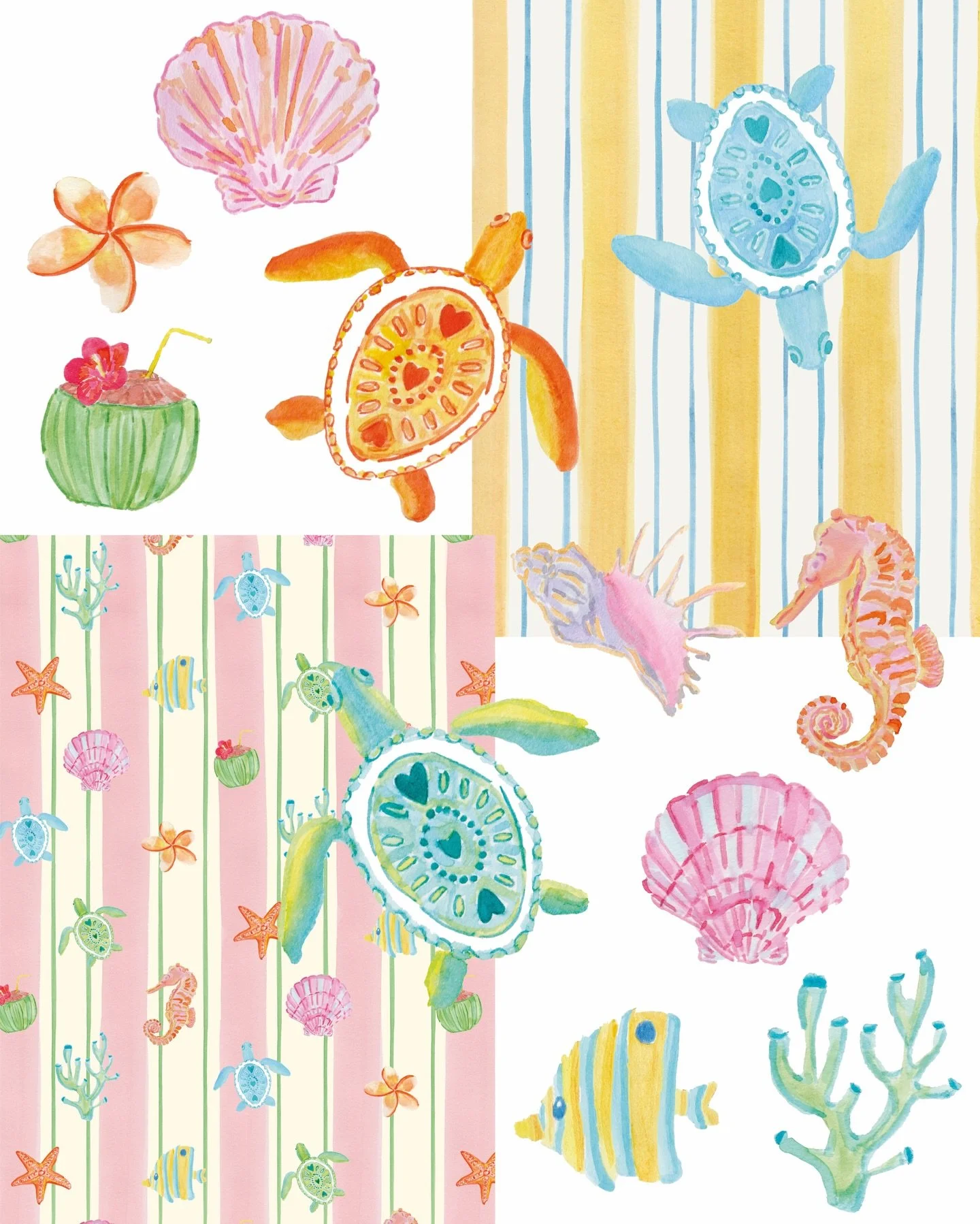 🪸 DRAWINGS OF THE SEA 💕 #summerloading 🪸