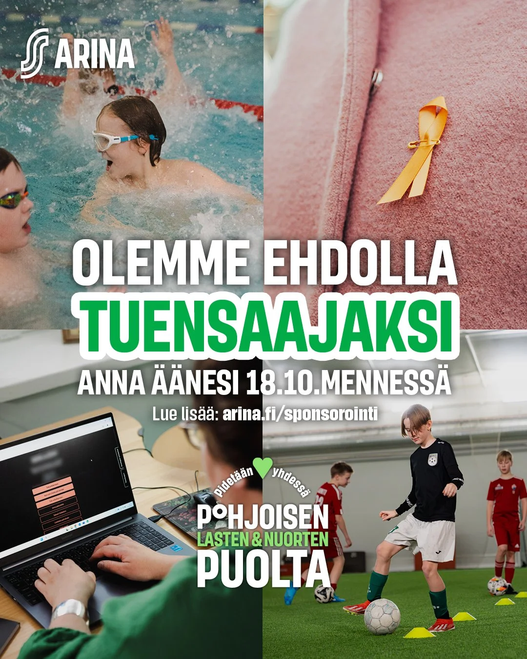 Osuuskauppa Arinan Pidetään yhdessä pohjoisen puolta -tuensaajaäänestys 1.-18.10.2026