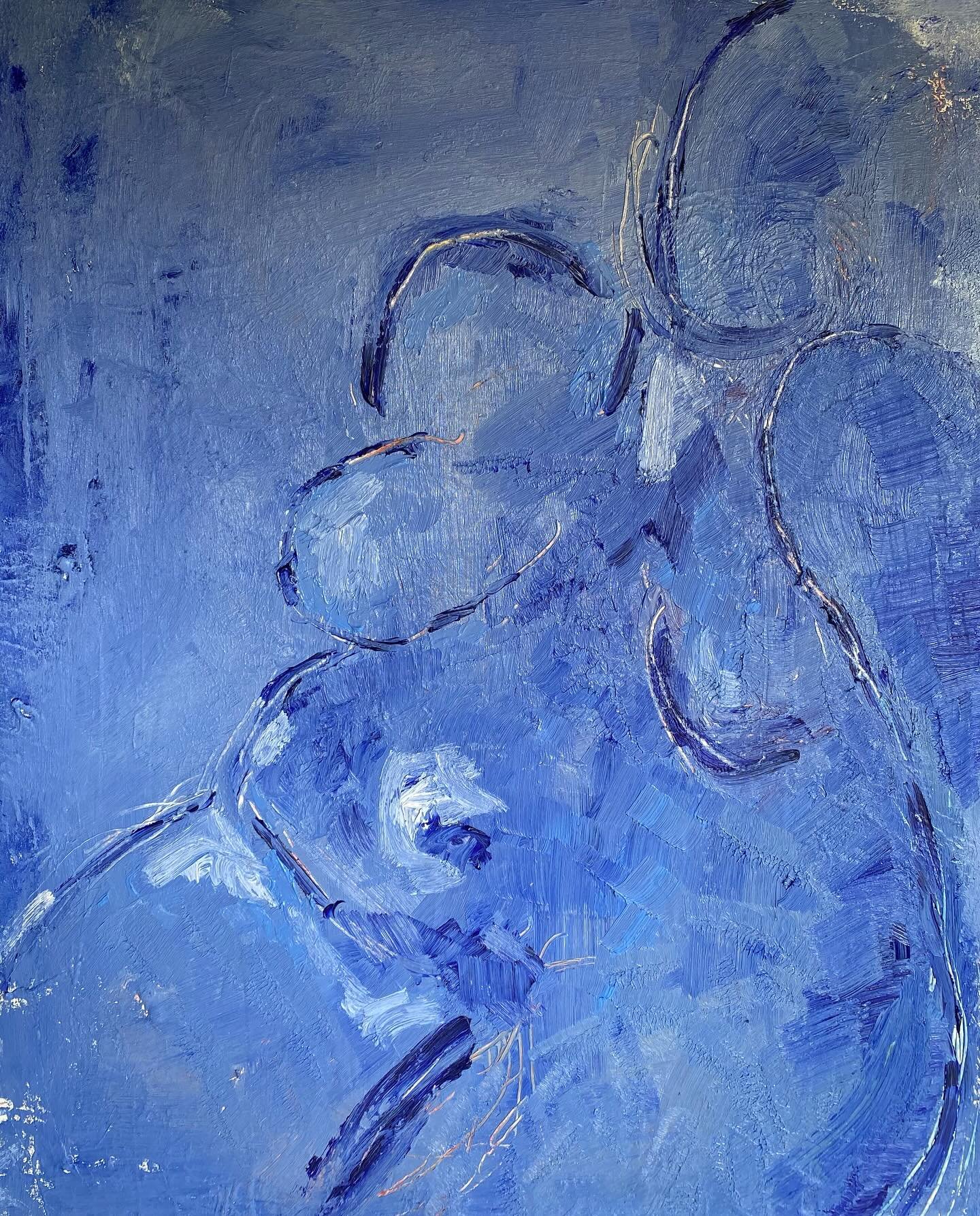 Blue Mama oil on canvas