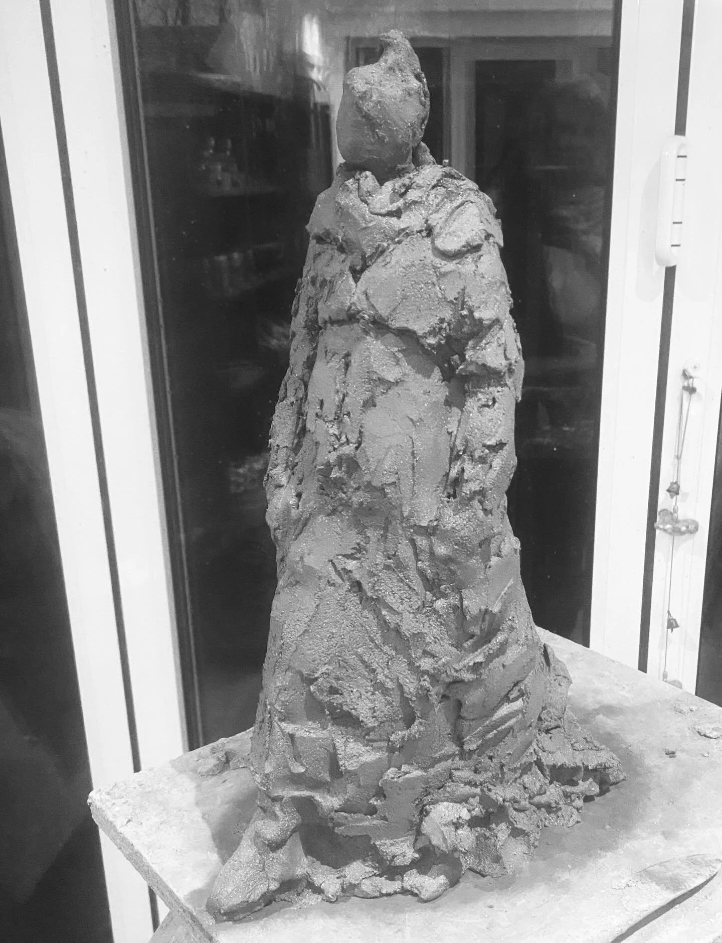 New work in the studio winter walking  now time to dry ..