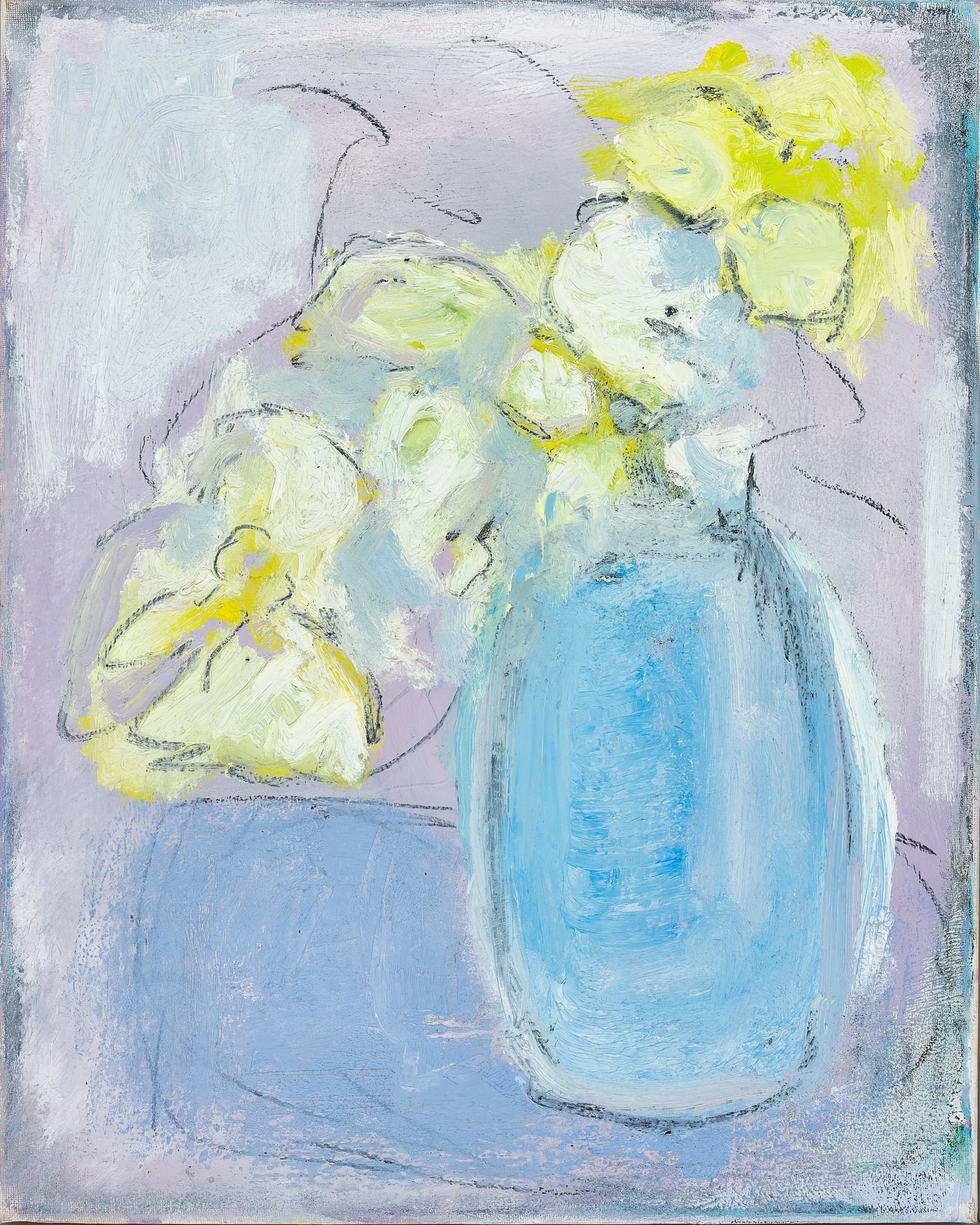 'Moon Flowers' Oil on canvas by Sarah Money