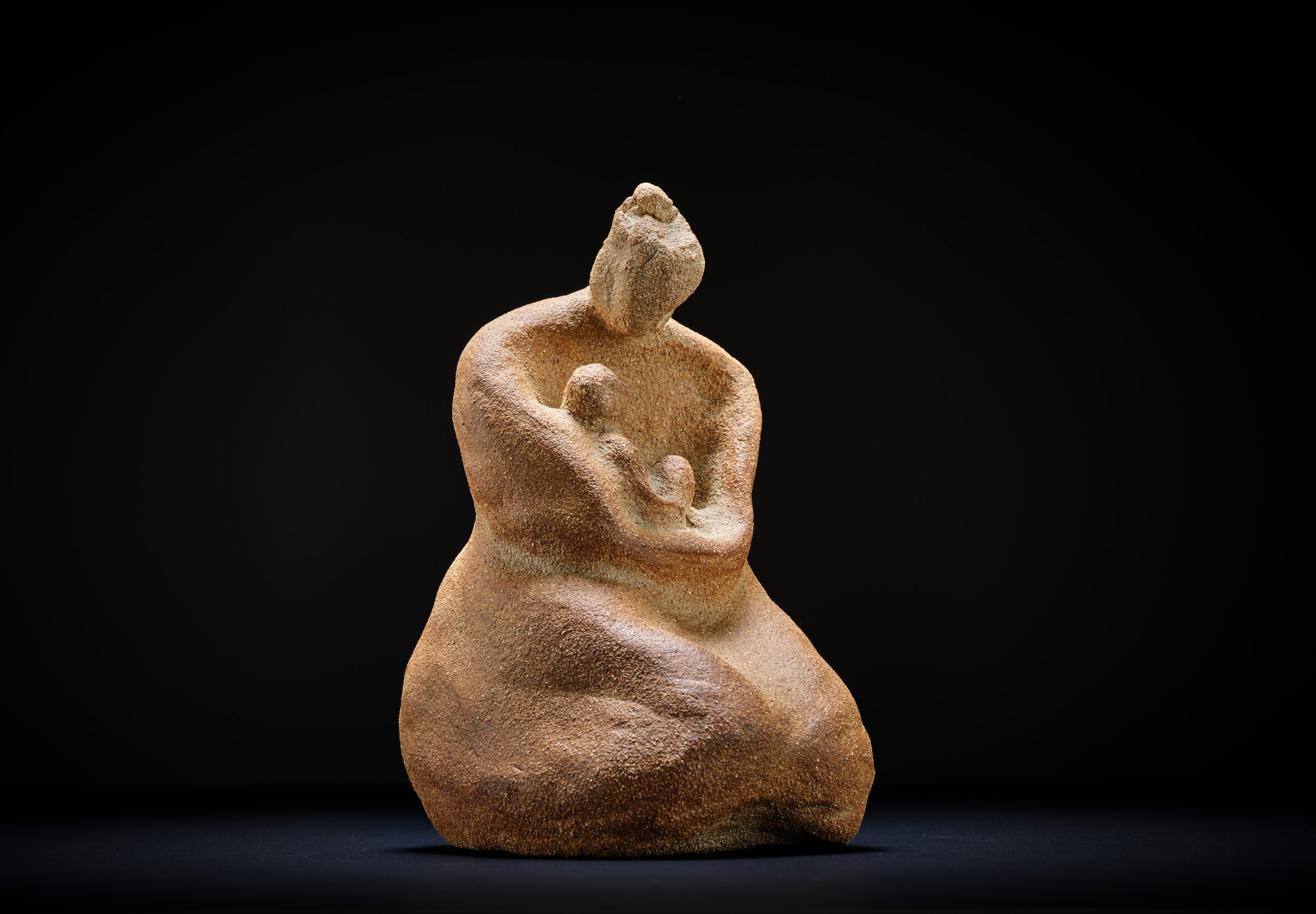 'All our children' - figurative sculpture by Sarah Money, stone-fired