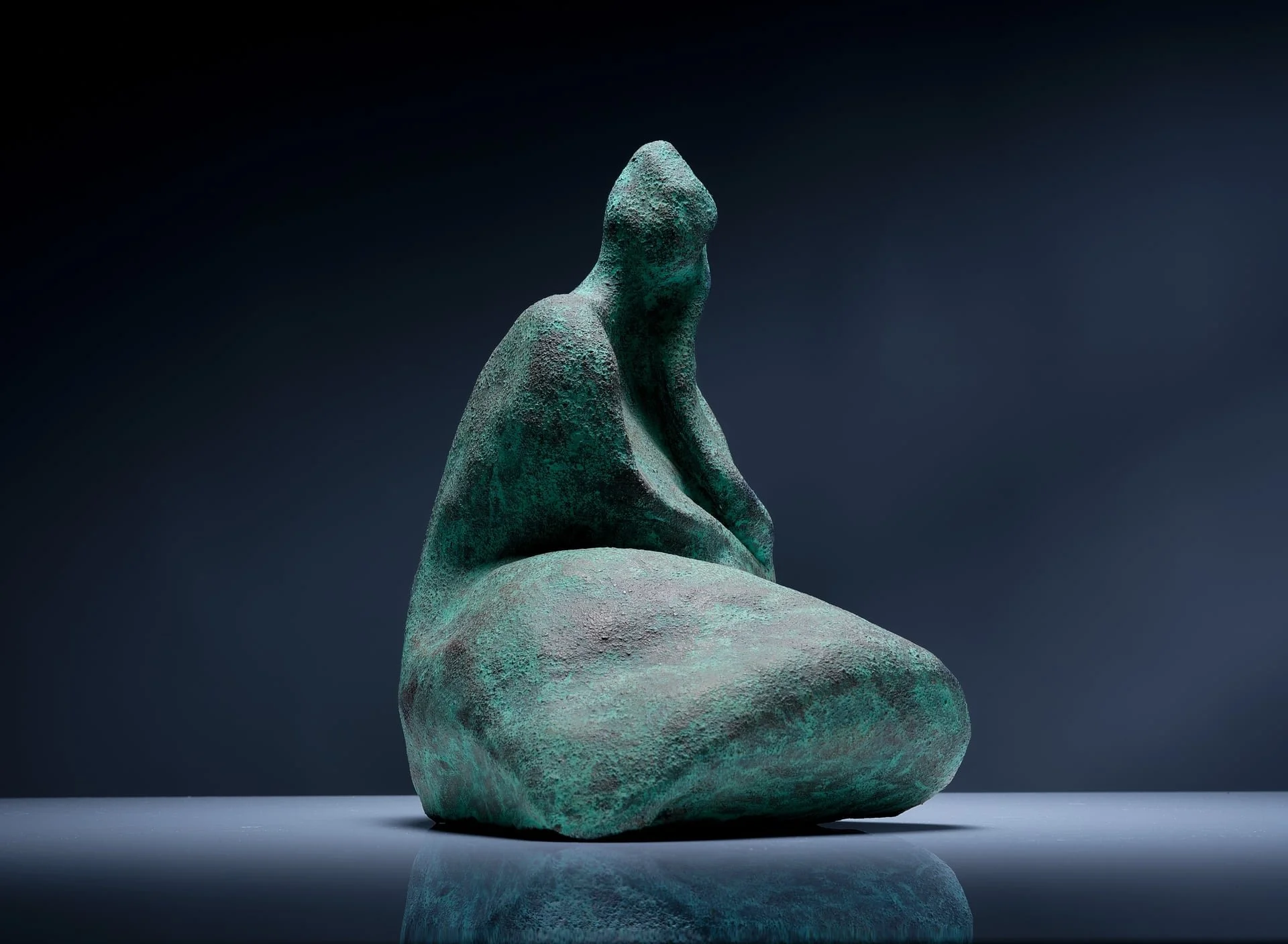 Curious - Stone-fired Ceramic figure by Sarah Money