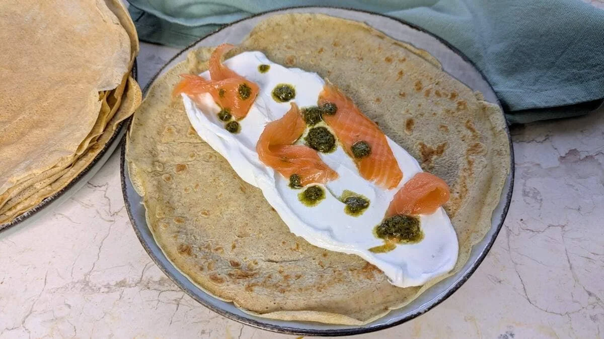 Recette de crêpes protéinées pour le petit-dejeuner