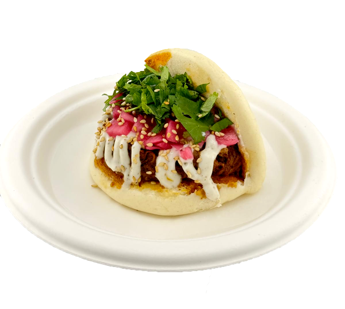 SRIRACHA BEEF BAO
£6.00