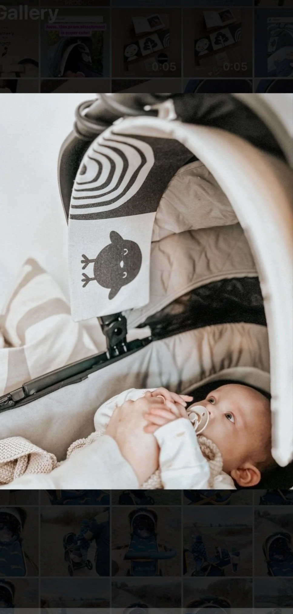 Black and white baby sensory images