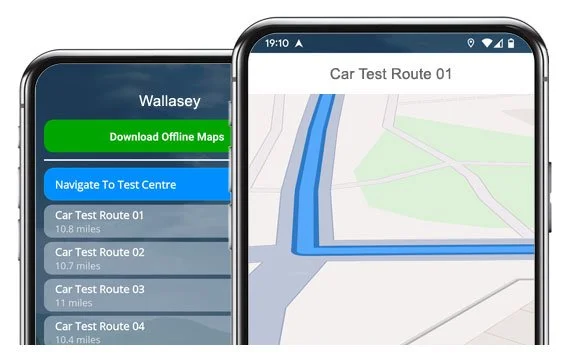 wallasey driving test routes