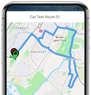 burton upon trent test route map
