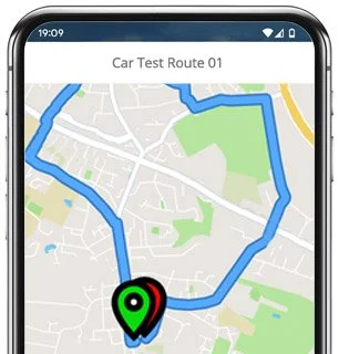 kings lynn test route map