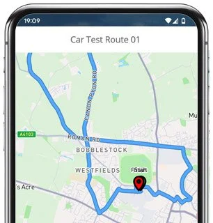 hereford test route map