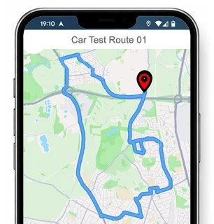 stafford test route map