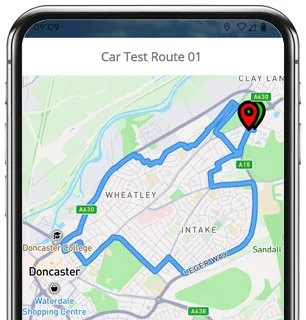 doncaster test route map